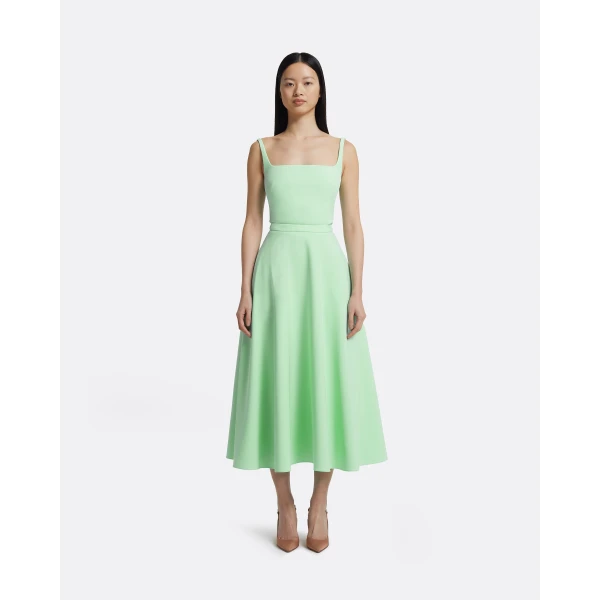 Della Top In Brook Green by Safiyaa ‚Äì luxury tops in Green available at Luxury Shoes 