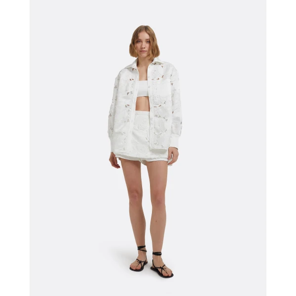 Gia Top In Ivory by Safiyaa ‚Äì luxury tops in Ivory available at Luxury Shoes 