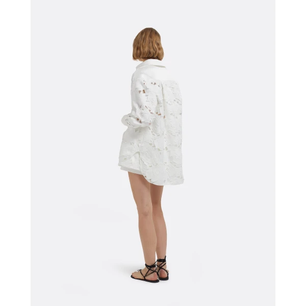 Gia Top In Ivory by Safiyaa ‚Äì luxury tops in Ivory available at Luxury Shoes 