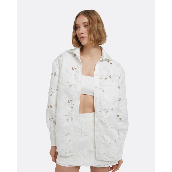 Gia Top In Ivory by Safiyaa ‚Äì luxury tops in Ivory available at Luxury Shoes 
