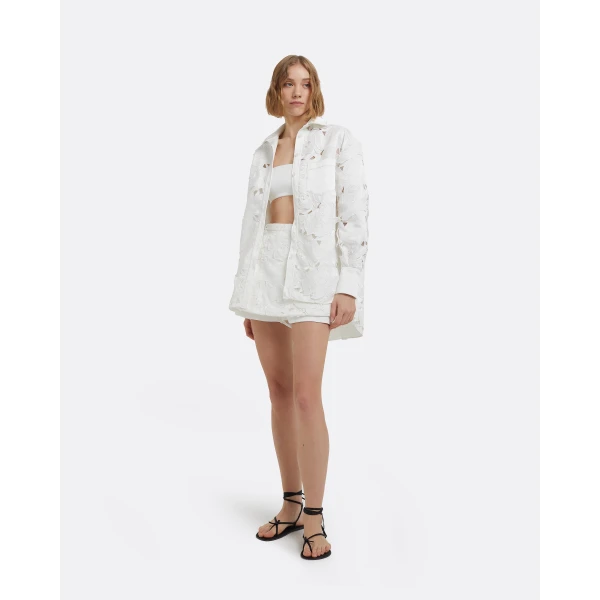 Gia Top In Ivory by Safiyaa ‚Äì luxury tops in Ivory available at Luxury Shoes 