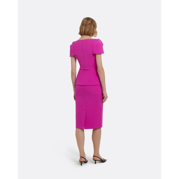 Hokoku Skirt In Pompeii by Safiyaa ‚Äì luxury skirts in Pink available at Luxury Shoes 