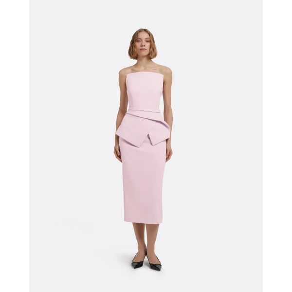 Kendall Top In Lilac Snow by Safiyaa ‚Äì luxury tops in Pink available at Luxury Shoes 
