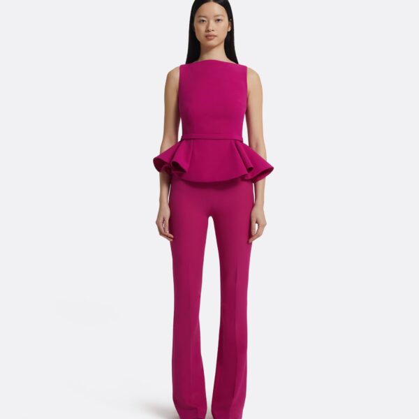 Komomi Top In Fuchsia by Safiyaa ‚Äì luxury tops in Pink available at Luxury Shoes 