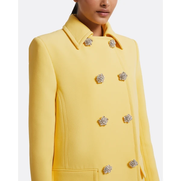 Kota Jacket In Aspen Gold by Safiyaa ‚Äì luxury jackets in Gold available at Luxury Shoes 