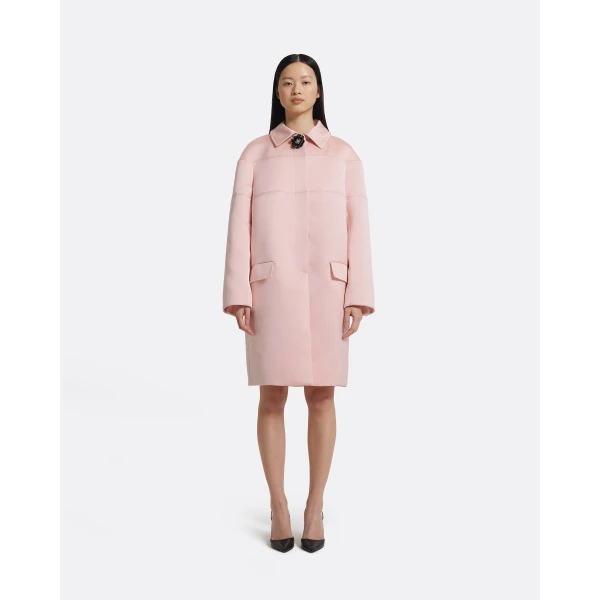 Mirai Jackets In Lotus Bloom With Black Pearl by Safiyaa ‚Äì luxury jackets in Pink available at Luxury Shoes 