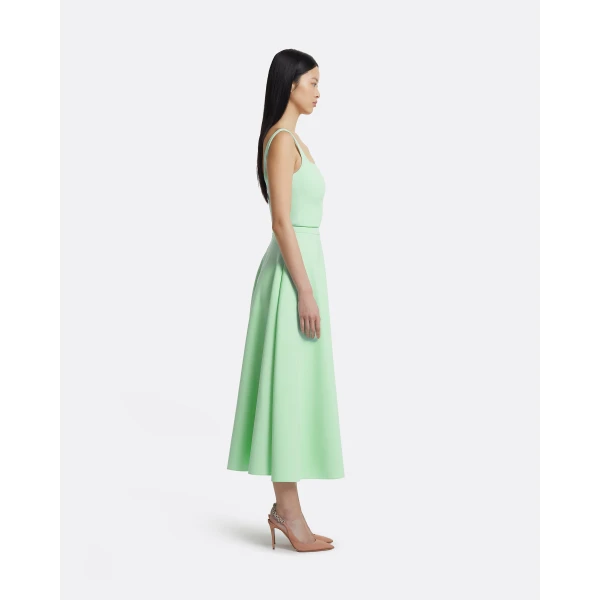 Miwa Skirt In Brook Green by Safiyaa ‚Äì luxury skirts in Green available at Luxury Shoes 