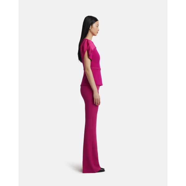Runa Top In Fuchsia by Safiyaa ‚Äì luxury tops in Pink available at Luxury Shoes 
