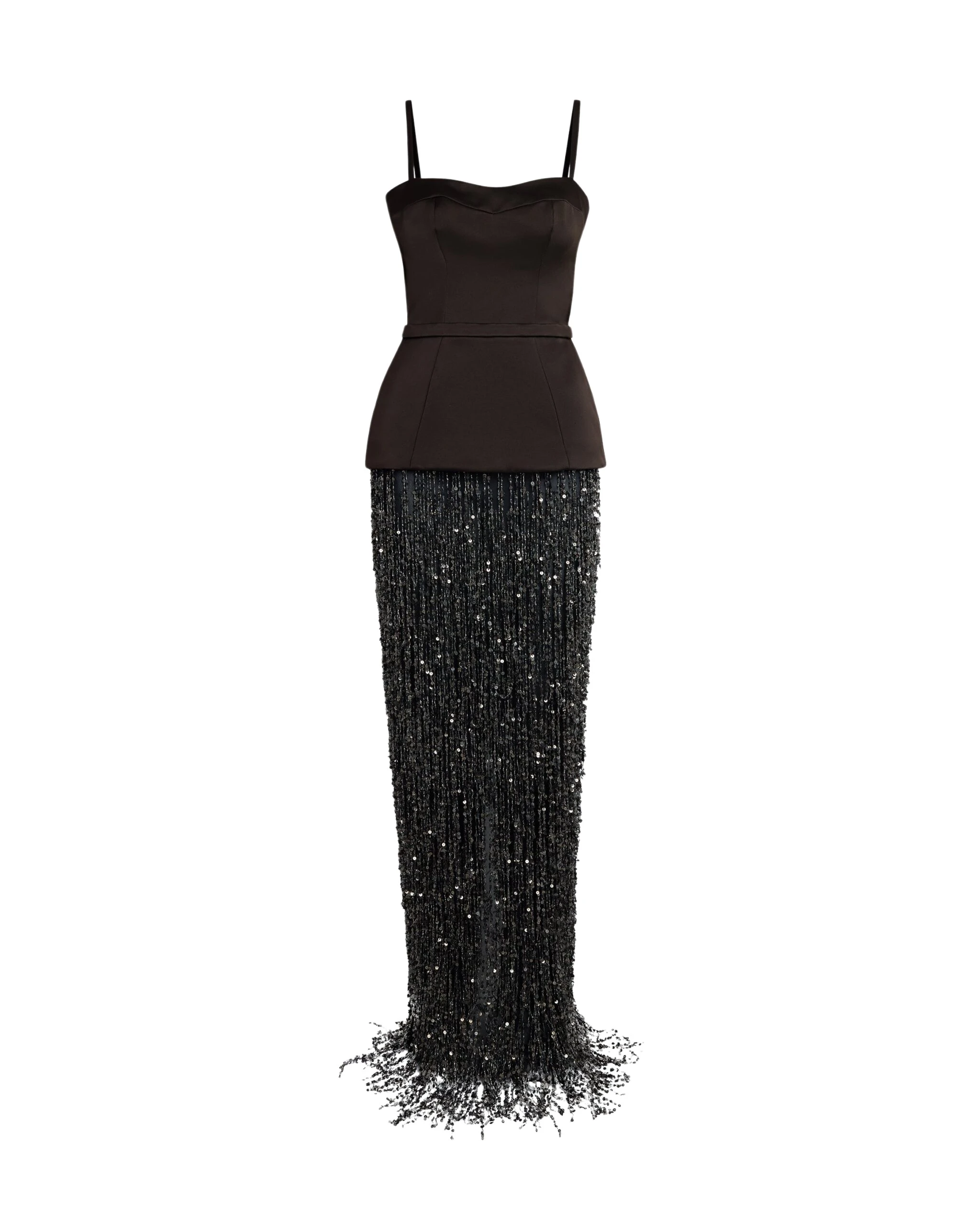 Safiyaa-Saori-Long-Dress-In-Peat-Brown-On-Black-Coveti-5-scaled55263_nobg Safiyaa Dresses luxury Clothing from Luxury Handbags Marketplace