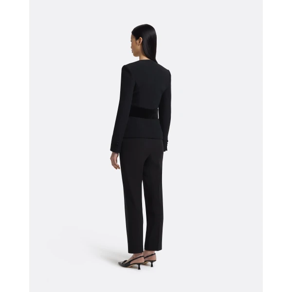 Yukari Jacket In Black by Safiyaa ‚Äì luxury jackets in Black available at Luxury Shoes 