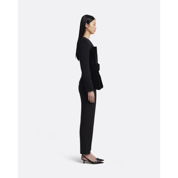 Yukari Jacket In Black by Safiyaa ‚Äì luxury jackets in Black available at Luxury Shoes 