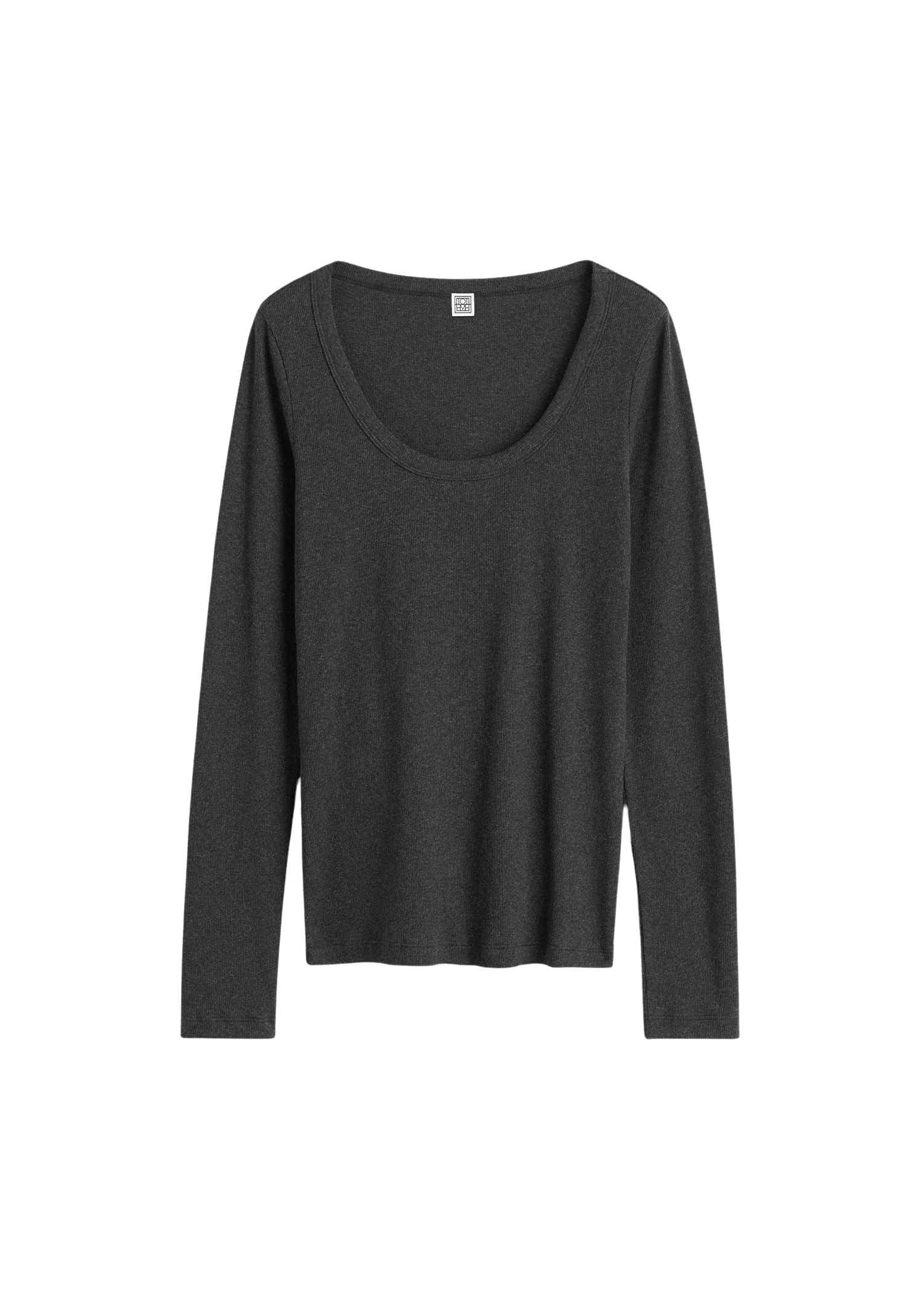 Toteme-Classic-rib-top-charcoal-melange37449_nobg Toteme Top luxury Clothing from Luxury Handbags Marketplace