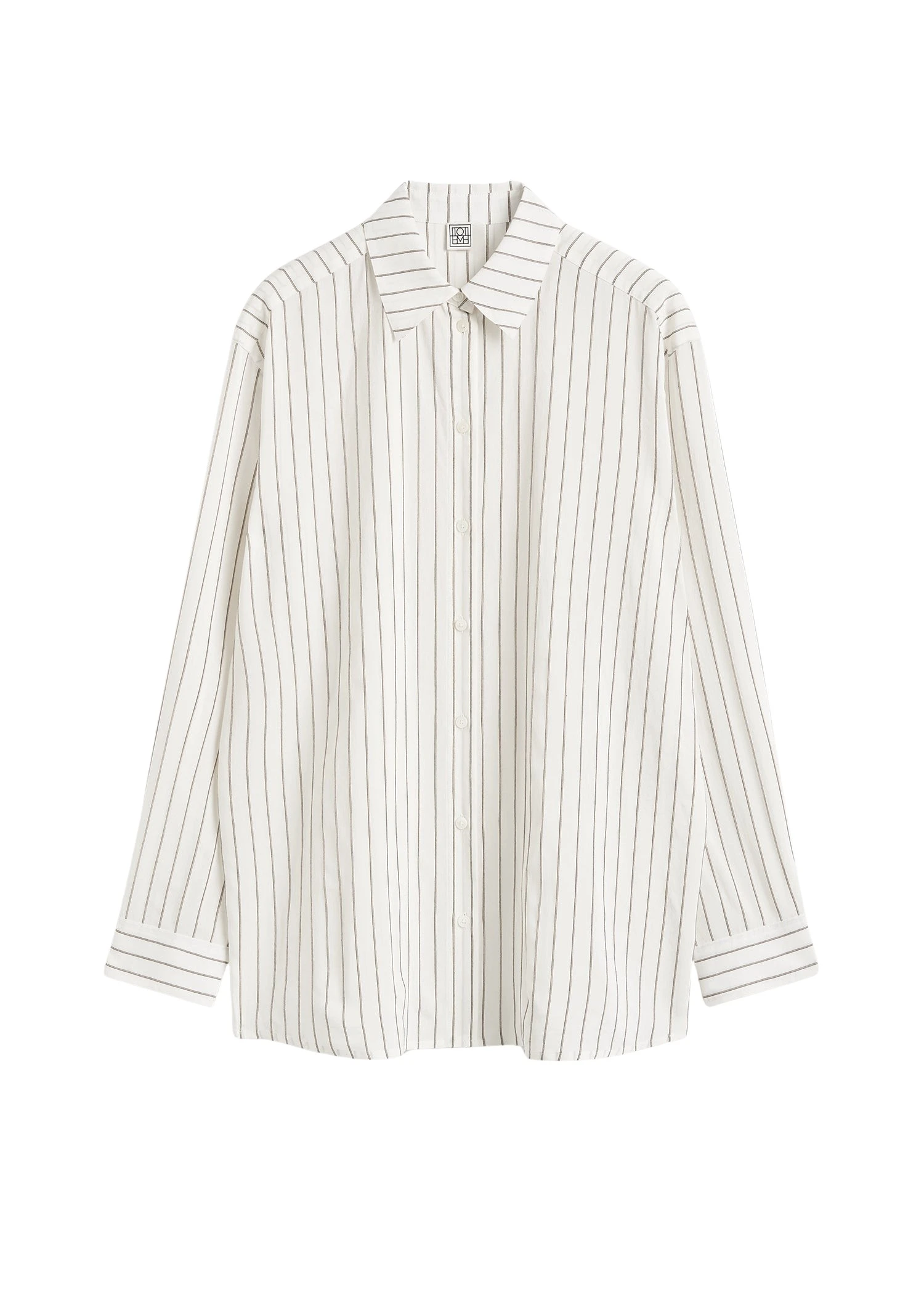 Toteme-Classic-stripe-shirt-whiteoyster89026_nobg Toteme Top luxury Clothing from Luxury Handbags Marketplace