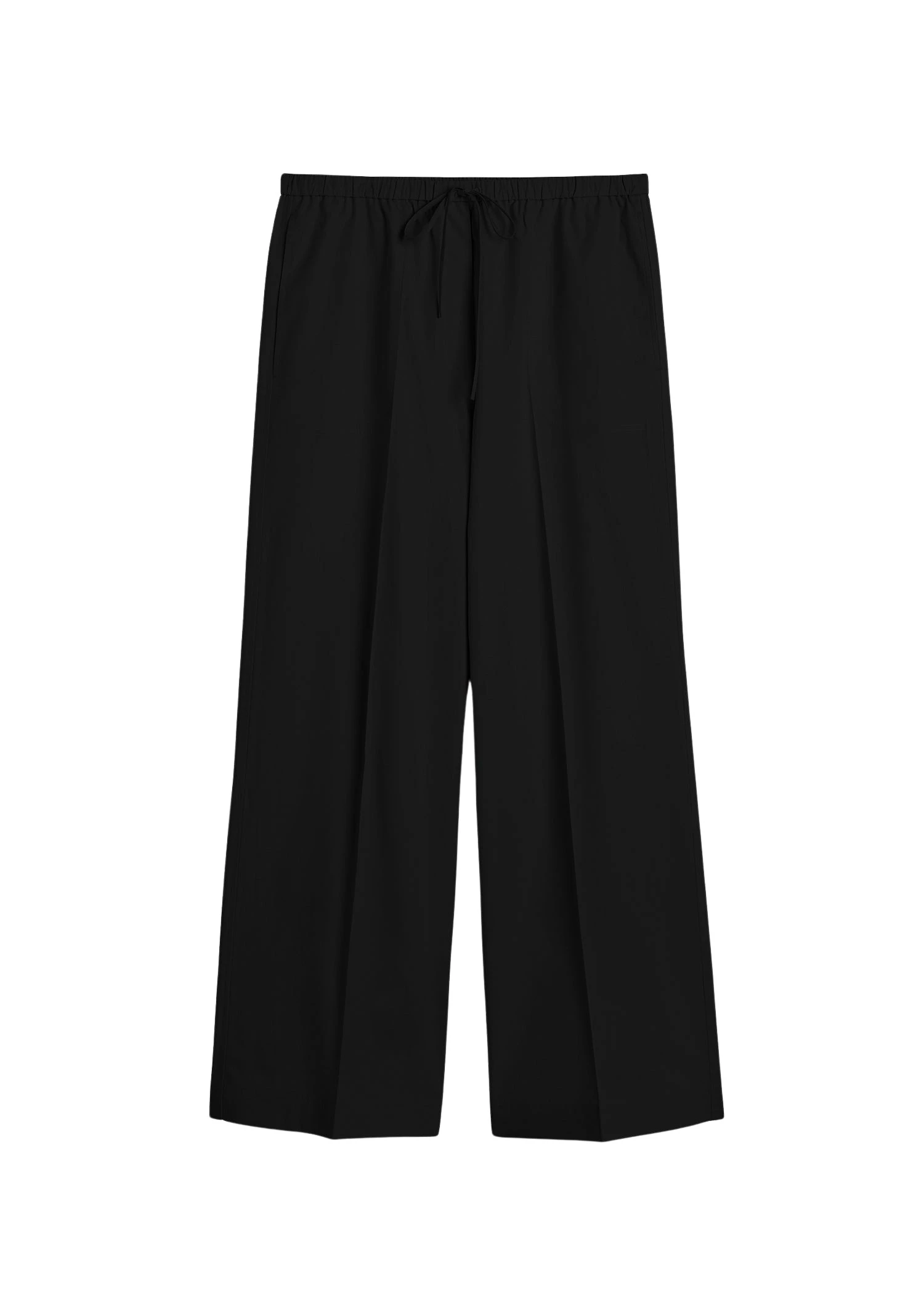 Toteme-Cotton-drawstring-trousers-black72597_nobg Toteme Pant luxury Clothing from Luxury Handbags Marketplace