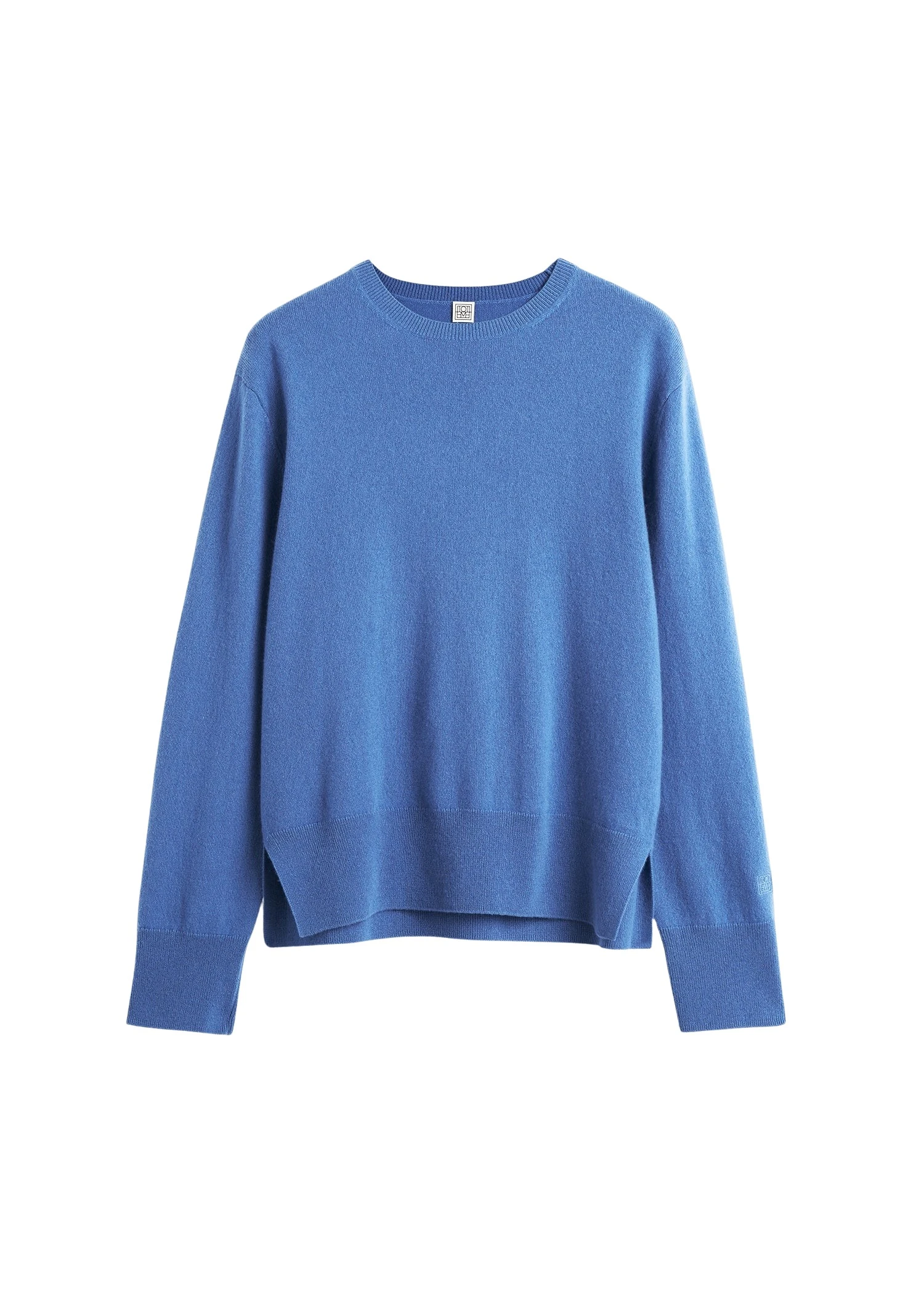 Toteme-Crew-neck-cashmere-knit-cornflower59156_nobg Toteme sweater luxury Clothing from Luxury Handbags Marketplace