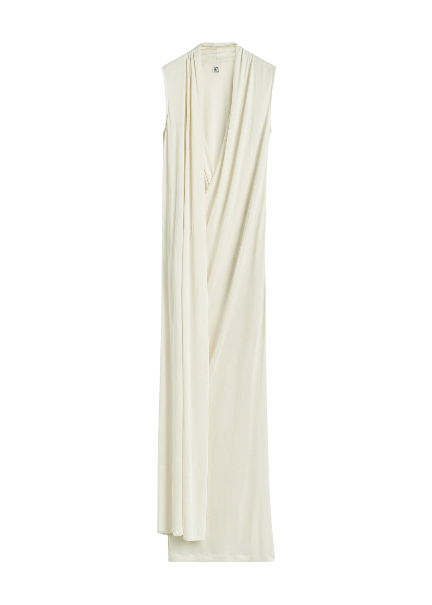 Toteme-Overlapped-scarf-dress-ecru82369_nobg Toteme Dress luxury Clothing from Luxury Handbags Marketplace