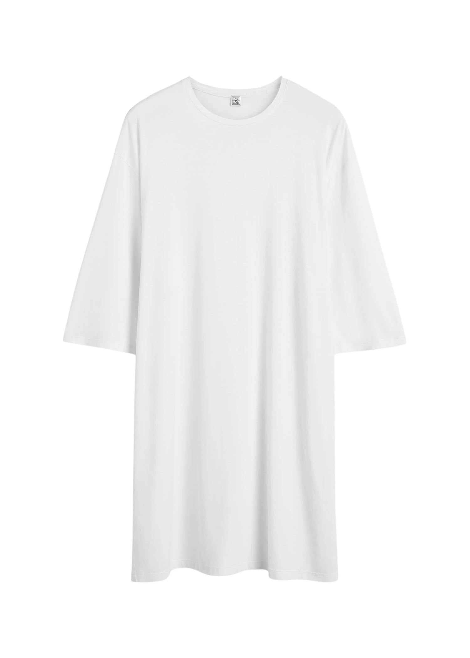 Toteme-Relaxed-tee-dress-white14204_nobg Toteme Dress luxury Clothing from Luxury Handbags Marketplace