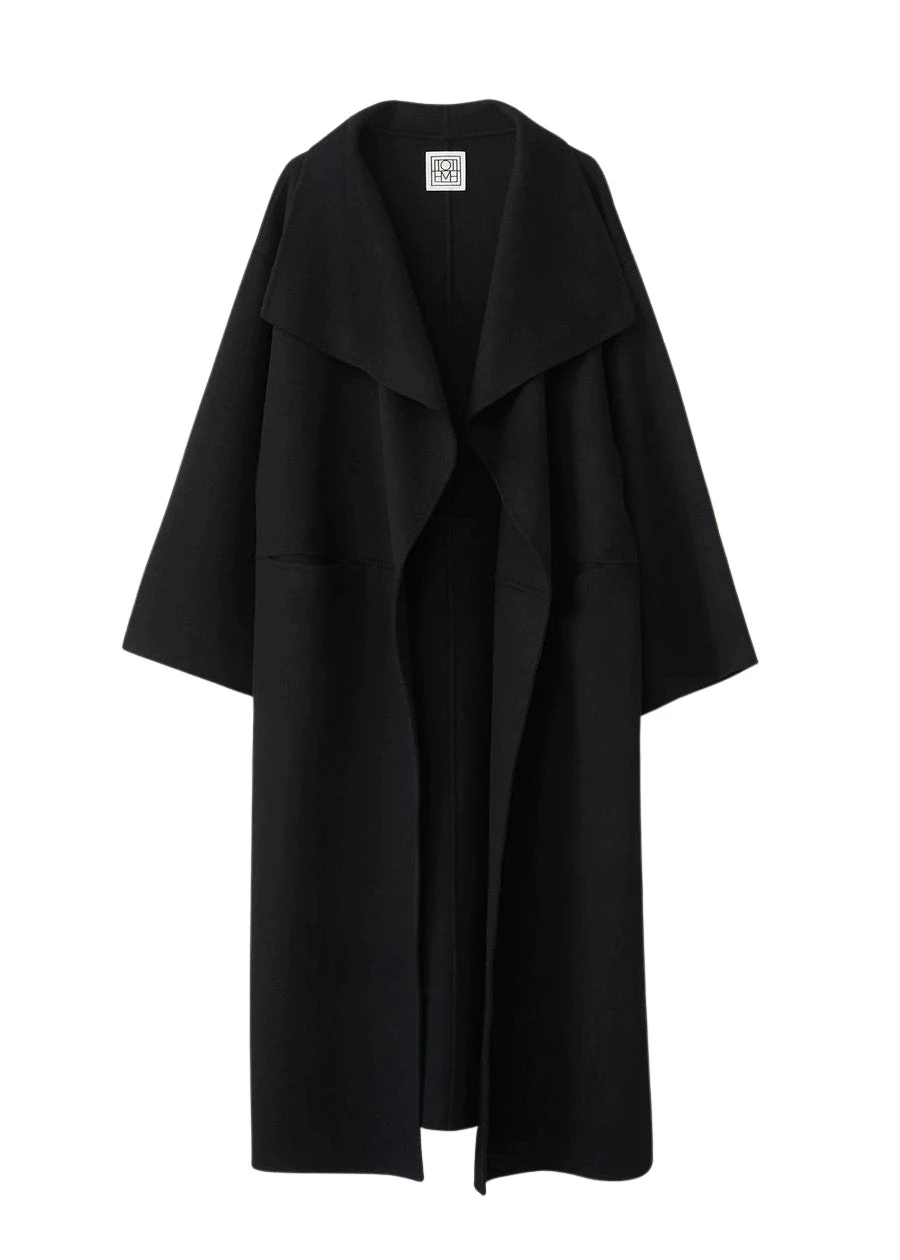 Toteme-Signature-wool-cashmere-coat-black99456_nobg Toteme Coat luxury Clothing from Luxury Handbags Marketplace