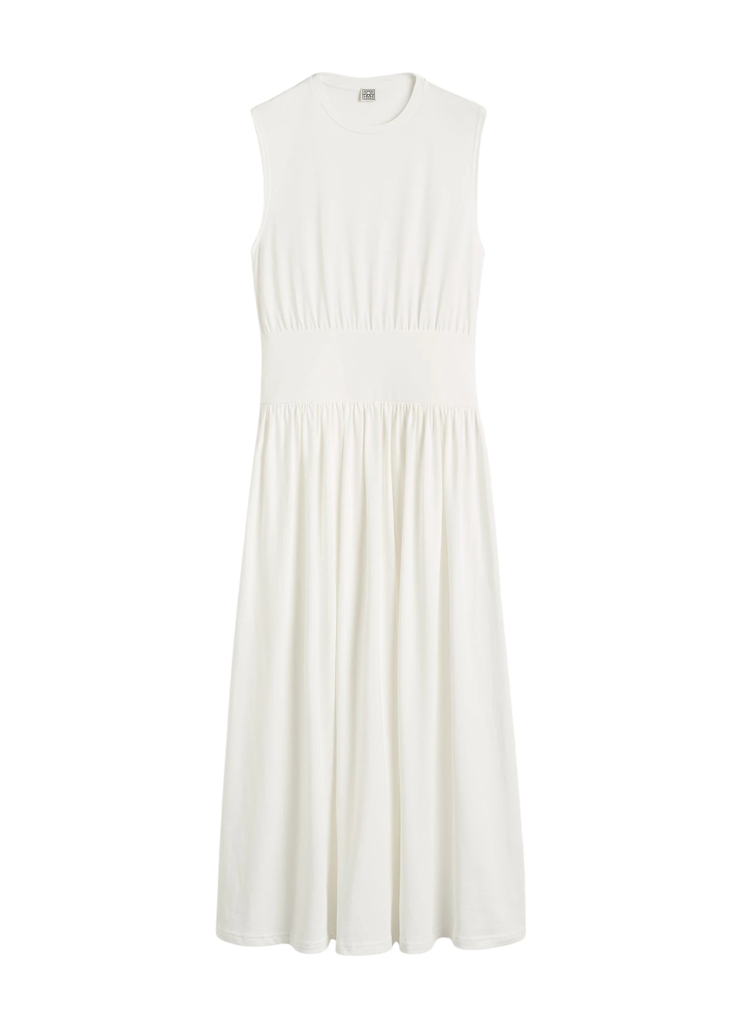 Toteme-Sleeveless-cotton-tee-dress-off-white47325_nobg Toteme Dress luxury Clothing from Luxury Handbags Marketplace