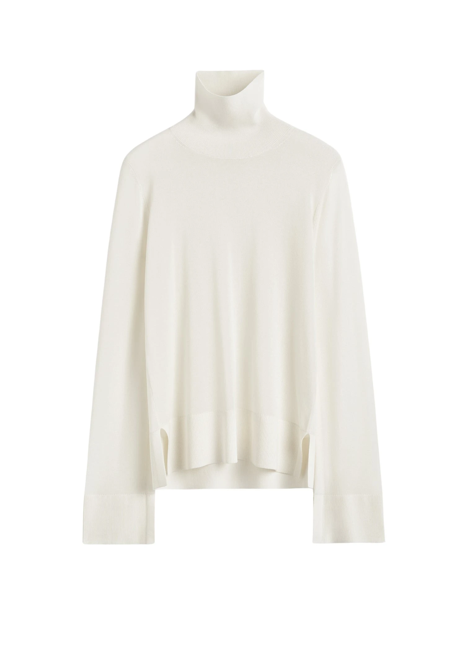 Toteme-Slit-sleeve-turtleneck-white44700_nobg Toteme sweater luxury Clothing from Luxury Handbags Marketplace