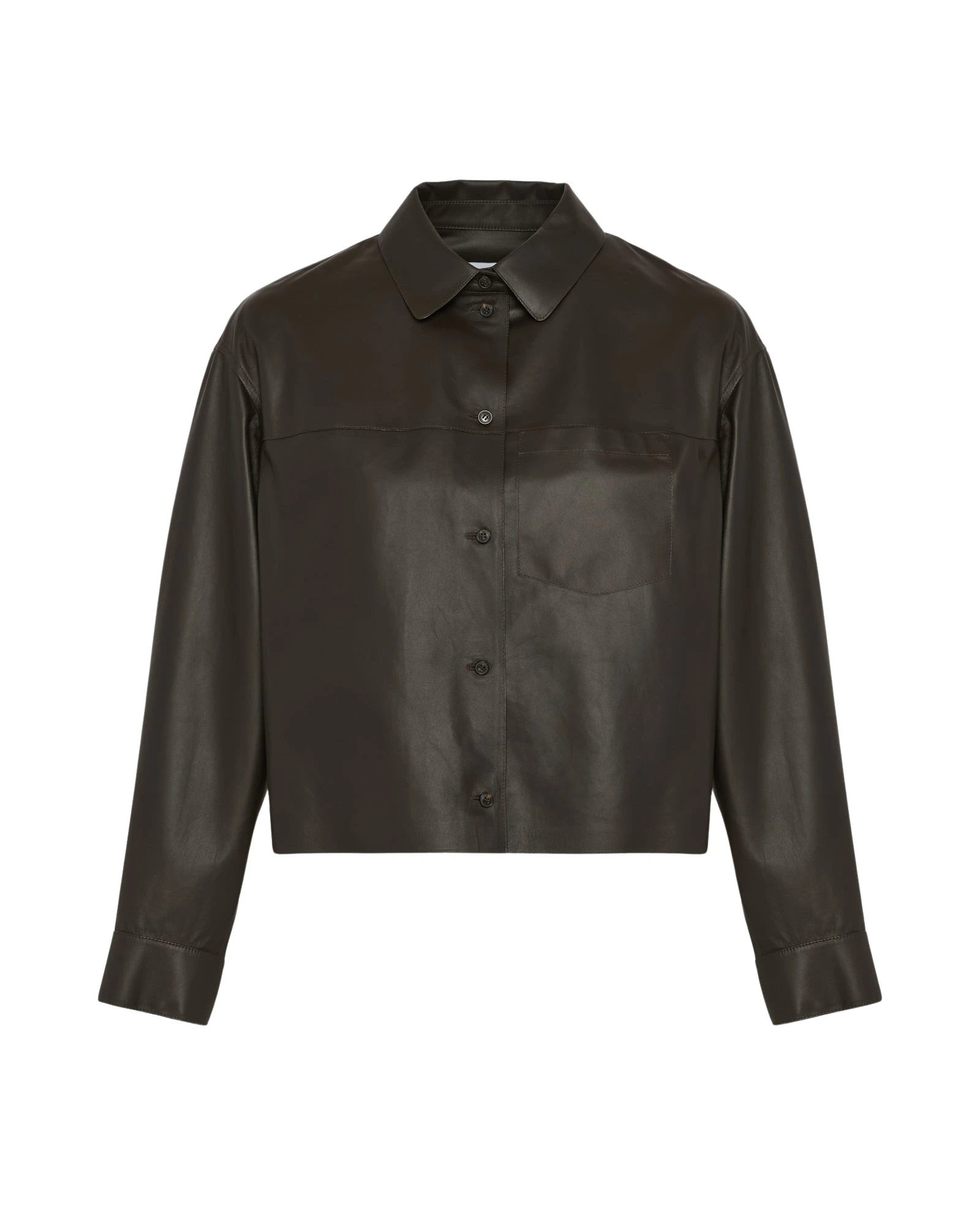Yves-Salomon-Cropped-shirt-in-fine-lamb-leather-2025-Collection-at-Coveti-876475_nobg Yves Salomon Tops luxury Clothing from Luxury Handbags Marketplace
