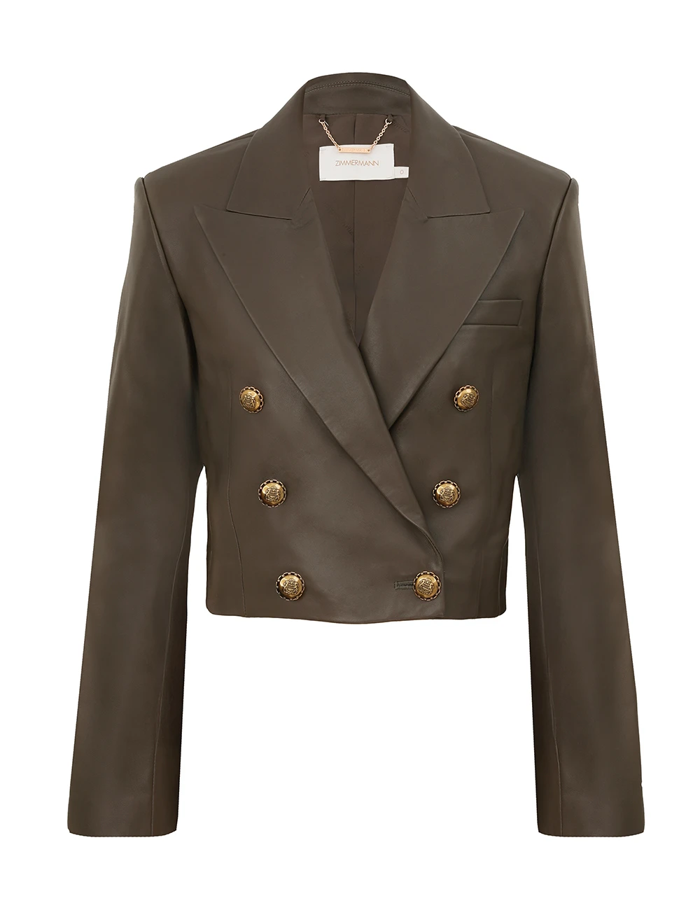 Zimmermann Hypnotic Leather Blazer | Ready to Wear 2025 Collection Luxury Shoes Elevate your elegance in this Zimmermann Jackets from the 2025 resort wear edit