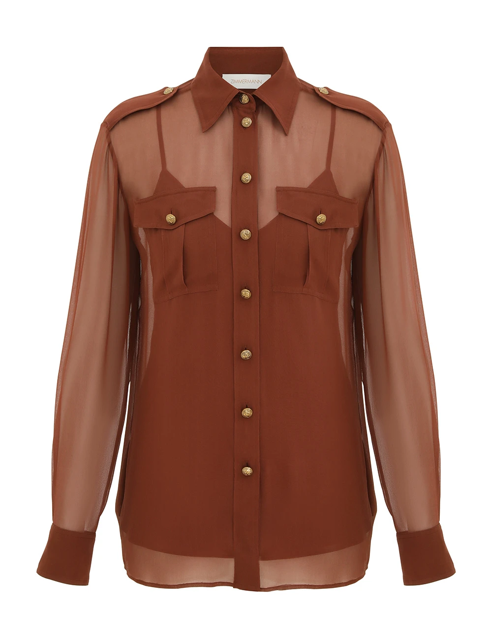 Zimmermann Memento Pocket Shirt | Ready to Wear 2025 Collection Luxury Shoes Elevate your elegance in this Zimmermann Tops from the 2025 resort wear edit