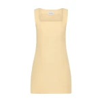 Posse Alice Mini Dress - Dusty Citron – Minimalist Sustainable Dresses | Luxury Shoes Alice Mini Dress - Dusty Citron by Posse the Label ‚Äì luxury dresses in Yellow available at Luxury Shoes