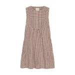 Posse Callie Shift Dress - Petite Mocha Gingham – Minimalist Sustainable Dresses | Luxury Shoes Callie Shift Dress - Petite Mocha Gingham by Posse the Label ‚Äì luxury dresses in Brown available at Luxury Shoes