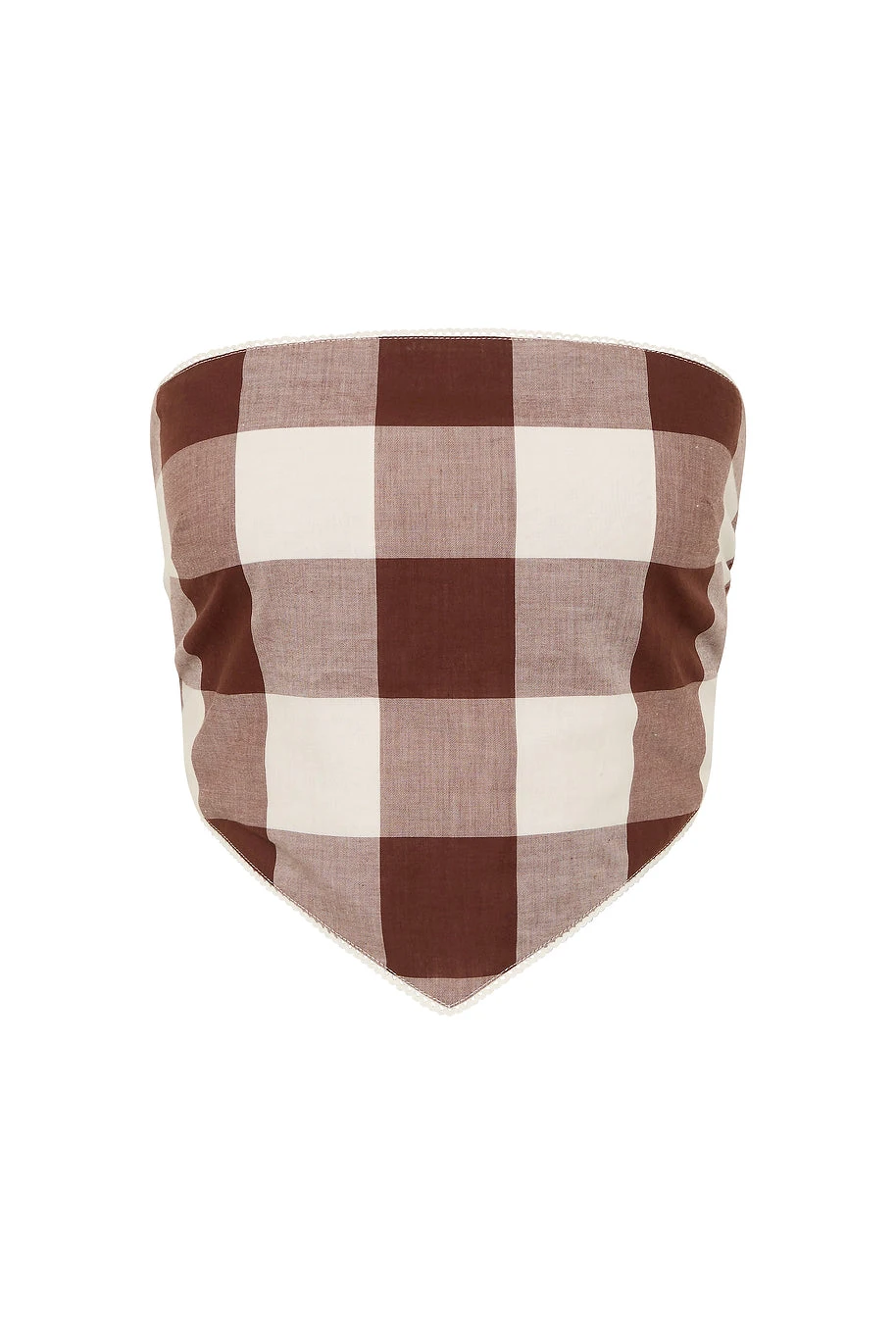Posse Callie Tie Top - Mocha Gingham – Minimalist Sustainable Tops | Luxury Shoes Callie Tie Top - Mocha Gingham by Posse the Label ‚Äì luxury tops in Brown available at Luxury Shoes