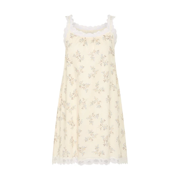 Elodie Mini Dress - Blue Blooms by Posse the Label ‚Äì luxury dresses in Blue available at Luxury Shoes 