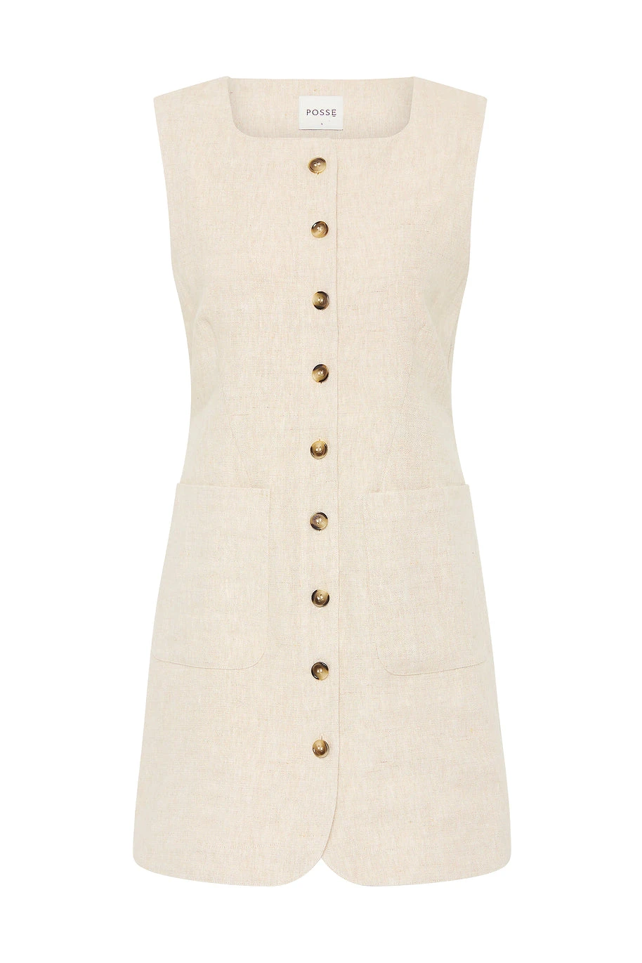 Posse Emma Button Down Dress - Natural – Minimalist Sustainable Dresses | Luxury Shoes Emma Button Down Dress - Natural by Posse the Label ‚Äì luxury dresses in Neutrals available at Luxury Shoes