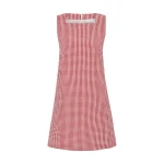 Posse Emma Shift Dress - Red Gingham – Minimalist Sustainable Dresses | Luxury Shoes Emma Shift Dress - Red Gingham by Posse the Label ‚Äì luxury dresses in Red available at Luxury Shoes