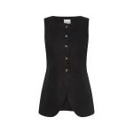 Posse Emma Vest - Black – Minimalist Sustainable Jackets | Luxury Shoes Emma Vest - Black by Posse the Label ‚Äì luxury jackets in Black available at Luxury Shoes