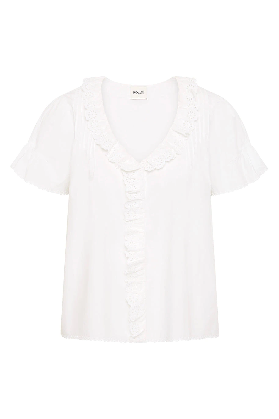 Posse Ezra Blouse - Vintage White – Minimalist Sustainable Tops | Luxury Shoes Ezra Blouse - Vintage White by Posse the Label ‚Äì luxury tops in White available at Luxury Shoes