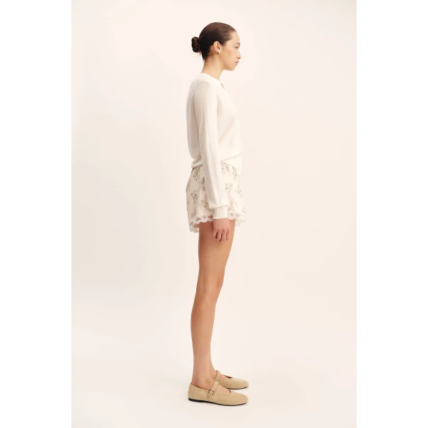 Posse Finley Cardigan - Cream – sustainable Knitwear in Ivory from Australian designer at Luxury Shoes .