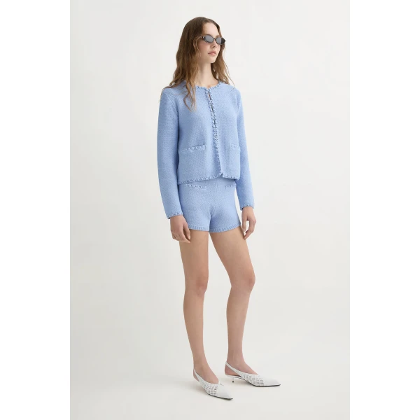 Posse Harlan Short - Blue – sustainable Shorts in Blue from Australian designer at Luxury Shoes .