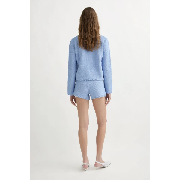 Posse Harlan Short - Blue – sustainable Shorts in Blue from Australian designer at Luxury Shoes .