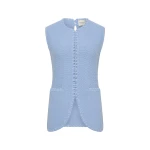 Posse Harlan Vest - Blue – Minimalist Sustainable Jackets | Luxury Shoes Harlan Vest - Blue by Posse the Label ‚Äì luxury jackets in Blue available at Luxury Shoes