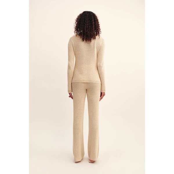 Posse Lennon Pant - Beige – sustainable Pants in Beige from Australian designer at Luxury Shoes .