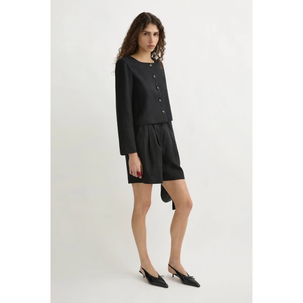Posse Marchello Short - Black – sustainable Shorts in Black from Australian designer at Luxury Shoes .