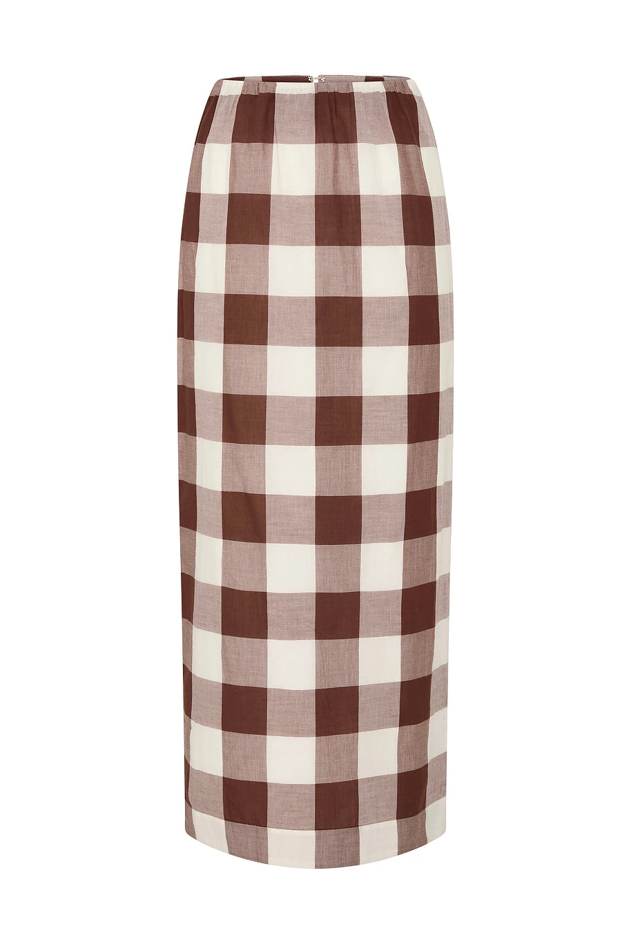 Posse Mira Skirt - Mocha Gingham – Minimalist Sustainable Skirts | Luxury Shoes Mira Skirt - Mocha Gingham by Posse the Label ‚Äì luxury skirts in Brown available at Luxury Shoes