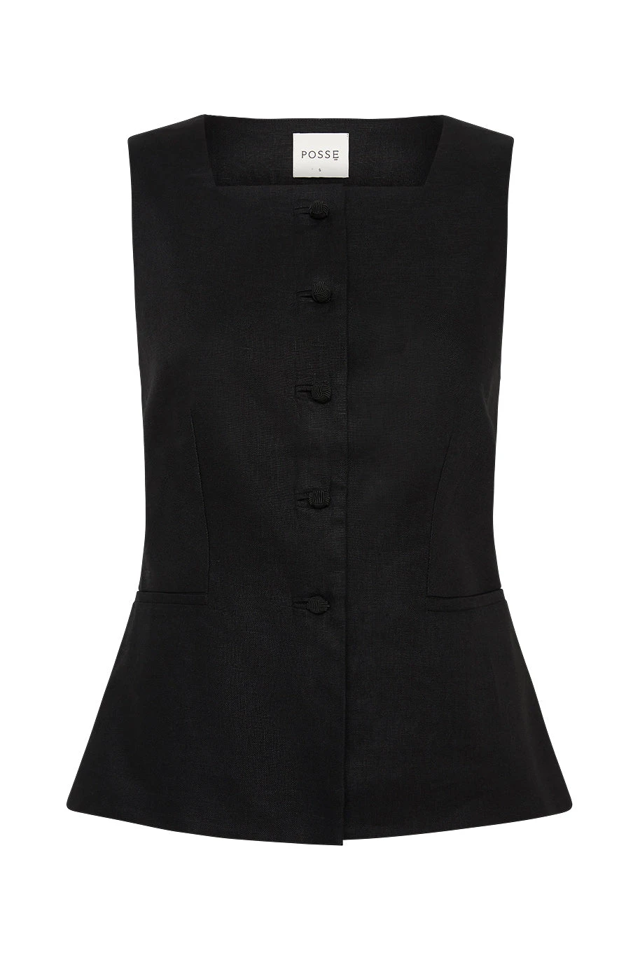 Posse Rio Vest - Black – Minimalist Sustainable Jackets | Luxury Shoes Rio Vest - Black by Posse the Label ‚Äì luxury jackets in Black available at Luxury Shoes
