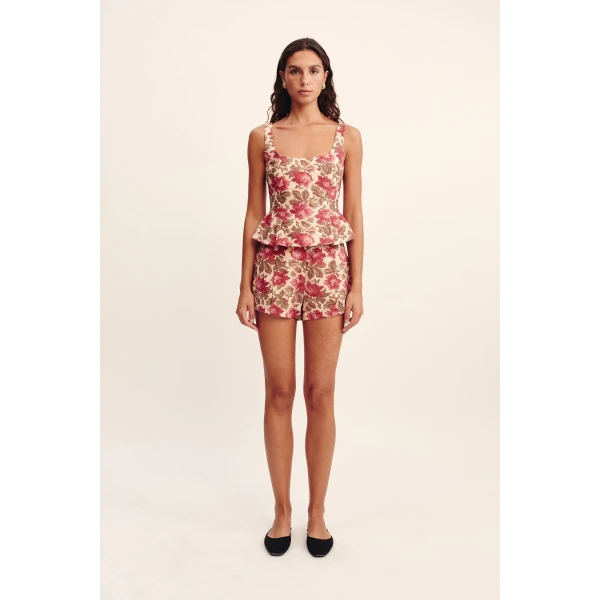 Posse Rosalie Top - Rose Bud – sustainable Tops in Pink from Australian designer at Luxury Shoes .