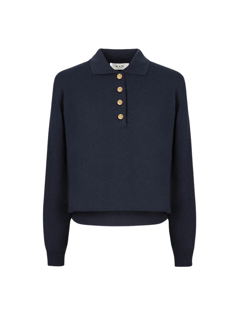 Blaze-Milano-Blaze-Milano-Marino-Knitwear-486270_nobg Blaze Milano Tops luxury Clothing from Luxury Handbags Marketplace