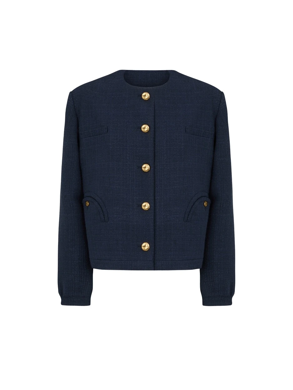 Blaze-Milano-Blaze-Milano-Missy-Navy-888580_nobg Blaze Milano Jackets luxury Clothing from Luxury Handbags Marketplace