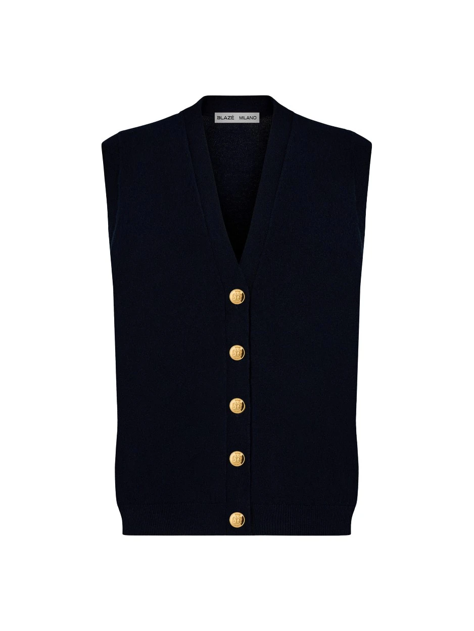 Blaze-Milano-Blaze-Milano-Navy-Knitwear-580582_nobg Blaze Milano Tops luxury Clothing from Luxury Handbags Marketplace