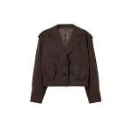 Blaze-Milano-Blaze-Milano-Winibelle-Brown-716591_nobg Blaze Milano Jackets luxury Clothing from Luxury Handbags Marketplace