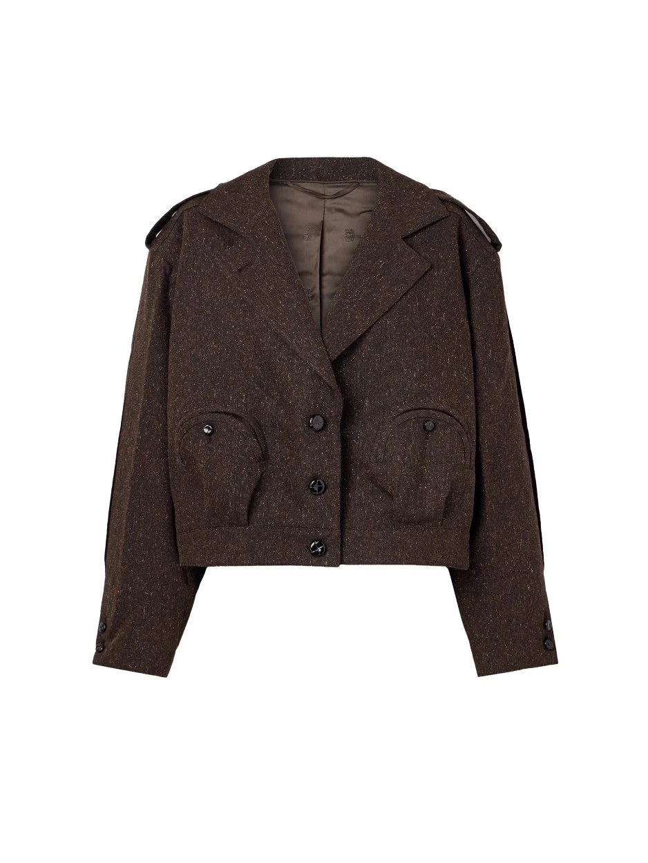 Blaze-Milano-Blaze-Milano-Winibelle-Brown-716591_nobg Blaze Milano Jackets luxury Clothing from Luxury Handbags Marketplace