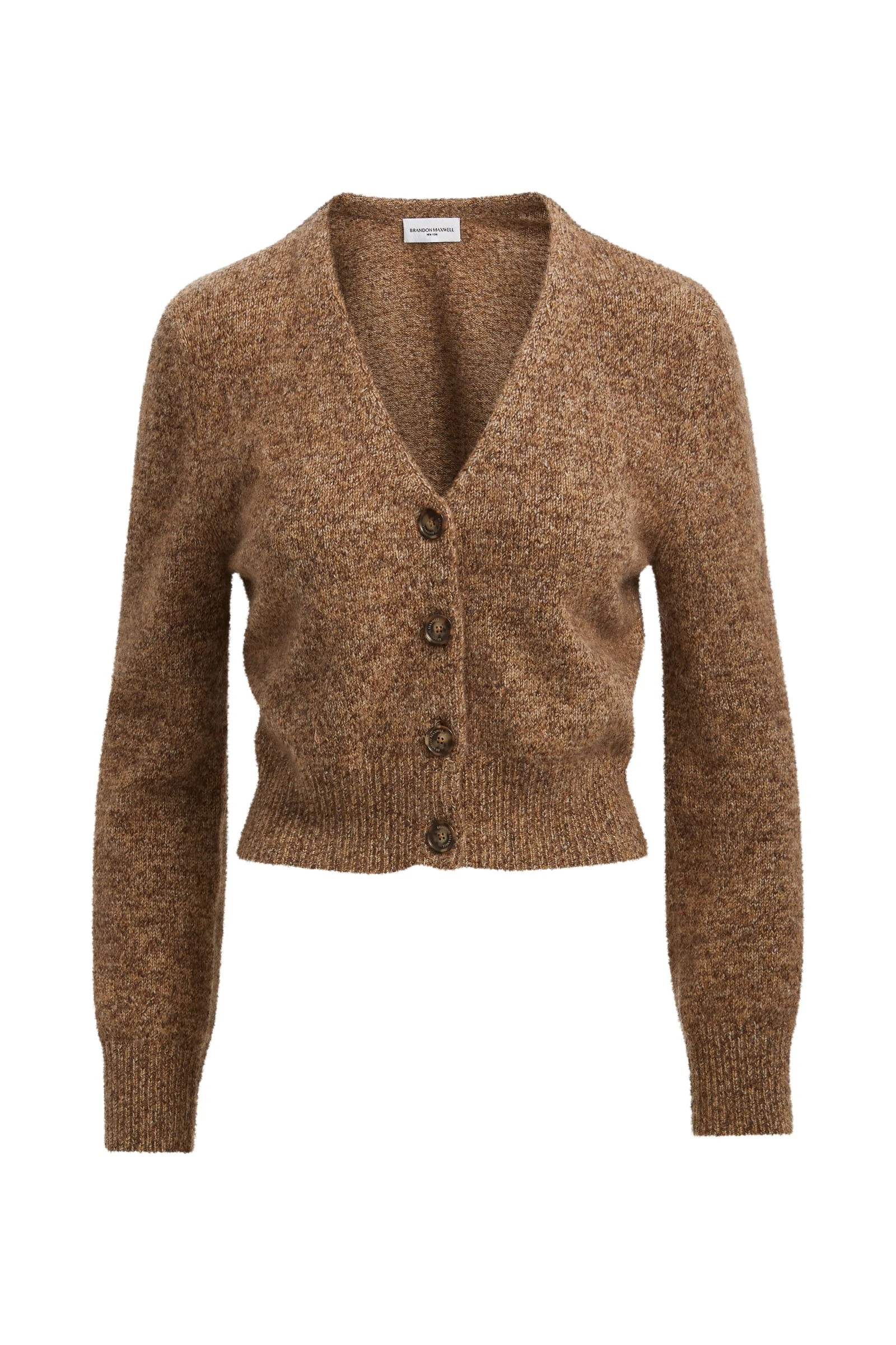 Brandon-Maxwell-Brown-Knitwear-designer-clothing-coveti27080_nobg Brandon Maxwell Knitwear luxury Cardigan from Luxury Handbags Marketplace